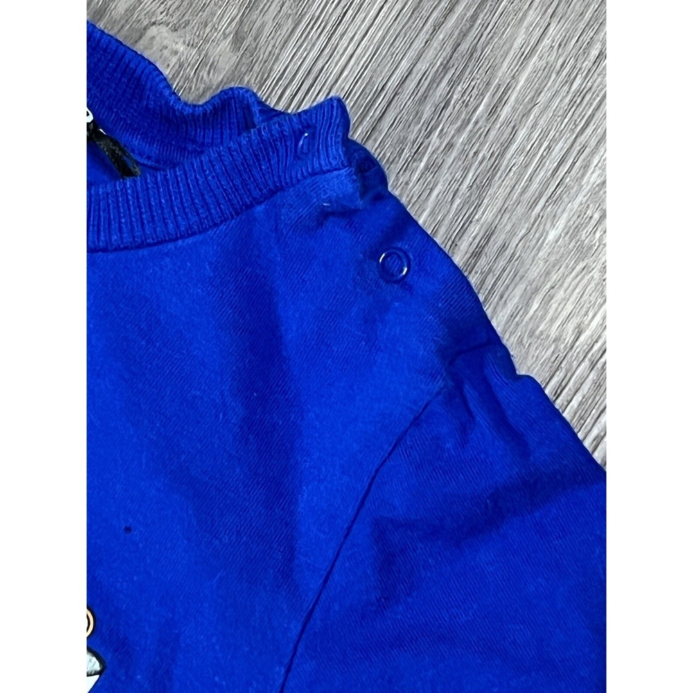 Moschino Sweatshirt Bear Blue Boys Logo Crewneck Sweater NO SIZE TAG - Picture 4 of 14